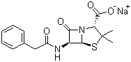 structure of CAS# 69-57-8, 青霉素钠