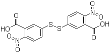 structure of CAS# 69-78-3, 5,5'-二硫双(2-硝基苯甲酸)