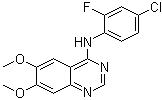 structure of CAS# 690206-97-4, N-(4-Chloro-2-fluorophenyl)-6,7-dimethoxy-4-quinazolinamine