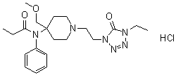 structure of CAS# 69049-06-5, 阿芬太尼盐酸盐