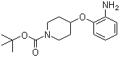 structure of CAS# 690632-14-5, 4-(2-氨基苯氧基)四氢-1(2H)-吡啶甲酸叔丁酯