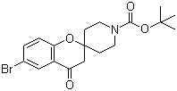 structure of CAS# 690632-38-3, 6-溴-4-氧代螺[苯并二氢吡喃-2,4'-哌啶]-1'-甲酸叔丁酯
