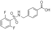CAS # 690646-12-9, 4-[[[(2,6-Difluorophenyl)sulfonyl]amino]methyl]benzoic acid