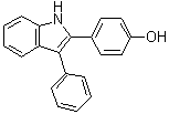 CAS 登录号：6910-82-3, 4-(3-苯基-1H-吲哚-2-基)苯酚