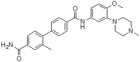 CAS # 691846-63-6, N4'-[4-Methoxy-3-(4-methyl-1-piperazinyl)phenyl]-2-methyl-[1,1'-biphenyl]-4,4'-dicarboxamide