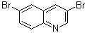 structure of CAS# 69268-39-9, 3,6-二溴喹啉