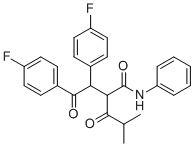CAS # 693793-82-7, Atorvastatin Difluoro Impurity, 2-[1,2-Bis-(4-fluoro-phenyl)-2-oxo-ethyl]-4-methyl-3-oxo-pentanoicacidphenylamide