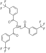 CAS 登录号：6947-93-9, 2,2',2''-硅烷次基三[1-[3-(三氟甲基)苯基]乙酮]
