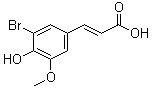 5-溴阿魏酸分子结构 (CAS 6948-33-0)