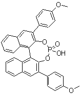 structure of CAS# 695162-88-0, (11bR)-4-羟基-2,6-二(4-甲氧基苯基)-二萘并[2,1-d:1',2'-f][1,3,2]二氧杂磷杂卓 4-氧化物