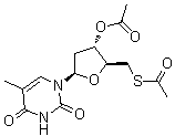 CAS # 6959-79-1, 5'-Thiothymidine 3',5'-diacetate, NSC 69441