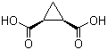 cis-1,2-Cyclopropanedicarboxylic acid molecular structure (CAS 696-74-2)