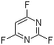 structure of CAS# 696-82-2, 2,4,6-三氟嘧啶