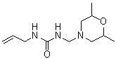 CAS # 6969-64-8, N-[(2,6-Dimethyl-4-morpholinyl)methyl]-N'-2-propen-1-ylurea, NSC 68453