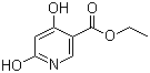 structure of CAS# 6975-44-6, 4,6-二羟基烟酸乙酯
