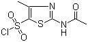 CAS # 69812-29-9, 2-Acetamido-4-methyl-5-thiazolesulfonyl chloride, 2-Acetylamino-4-methyl-thiazole-5-sulfonyl chloride, 2-Acetamido-4-methyl-1,3-thiazole-5-sulfonyl chloride