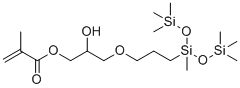 structure of CAS# 69861-02-5, (3-Methacryloxy-2-hydroxypropoxy)propylbis(trimethylsiloxy)methylsilan