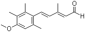 structure of CAS# 69877-38-9, (2E,4E)-5-(4-甲氧基-2,3,6-三甲基苯基)-3-甲基-2,4-戊二烯醛