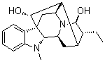 CAS # 6989-79-3, (+)-Isoajmaline, (17R,20alpha,21beta)-Ajmalan-17,21-diol, NSC 72132, Rauwolfinine