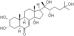 CAS # 698975-64-3, Rhapontisterone B, (2a,3a,5a,22R)-2,3,14,20,22,25-Hexahydroxycholest-7-en-6-one