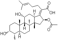 structure of CAS# 6990-06-3, 夫西地酸