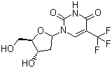 structure of CAS# 70-00-8, 曲氟胸苷