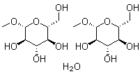 structure of CAS# 7000-27-3, Methyl beta-D-glucopyranoside hemihydrate