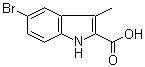CAS # 70070-32-5, 5-Bromo-3-methyl-1H-indole-2-carboxylic acid