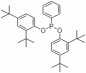CAS # 70146-21-3, Bis(2,4-di-tert-butylphenyl)phenyl phosphonite