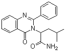 alpha-(2-Methylpropyl)-4-oxo-2-phenyl-3(4H)-quinazolineacetamide molecular structure (CAS 70203-76-8)