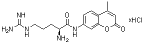 CAS # 70274-89-4, (S)-2-Amino-5-[(aminoiminomethyl)amino]-N-(4-methyl-2-oxo-2H-1-benzopyran-7-yl)pentanamide hydrochloride