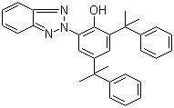 structure of CAS# 70321-86-7, 2-(2H-Benzotriazol-2-yl)-4,6-bis(1-methyl-1-phenylethyl)phenol