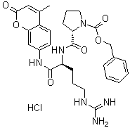 CAS # 70375-23-4, 1-[(Phenylmethoxy)carbonyl]-L-prolyl-N-(4-methyl-2-oxo-2H-1-benzopyran-7-yl)-L-argininamide monohydrochloride