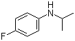 CAS # 70441-63-3, 4-Fluoro-N-isopropylaniline, N-(4-Fluorophenyl)-N-isopropylamine, N-(4-Fluorophenyl)isopropylamine, N-Isopropyl-4-fluoroaniline