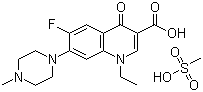 structure of CAS# 70458-95-6, Pefloxacin mesylate