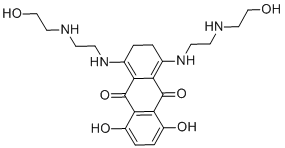 CAS # 70476-74-3, 2,3-Dihydro-5,8-dihydroxy-1,4-bis[[2-[(2-hydroxyethyl)amino]ethyl]amino]-9,10-anthracenedione, 5,8-bis[2-(2-hydroxyethylamino)ethylimino]-6,7-dihydroanthracene-1,4,9,10-tetrol