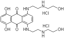 structure of CAS# 70476-82-3, Mitoxantrone hydrochloride
