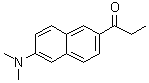 structure of CAS# 70504-01-7, 2-Propionyl-6-dimethylaminonaphthalene
