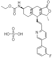 structure of CAS# 705260-08-8, Vorapaxar sulfate