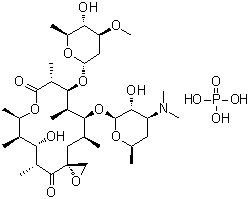 structure of CAS# 7060-74-4, Oleandomycin phosphate