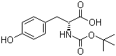 structure of CAS# 70642-86-3, Boc-D-Tyrosine