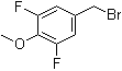 structure of CAS# 706786-42-7, 5-(Bromomethyl)-1,3-difluoro-2-methoxybenzene