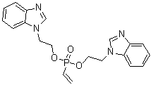 CAS 登录号：70745-16-3, 乙烯基膦酸二[2-(1H-苯并咪唑-1-基)乙基]酯