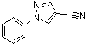structure of CAS# 709-04-6, 1-苯基吡唑-4-甲腈