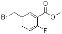5-(溴甲基)-2-氟苯甲酸甲酯分子结构 (CAS 709-45-5)