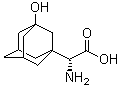 structure of CAS# 709031-29-8, 3-羟基-1-金刚烷基-D-甘氨酸