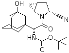CAS # 709031-43-6, N-[(1S)-2-[(1S,3S,5S)-3-Cyano-2-azabicyclo[3.1.0]hex-2-yl]-1-(3-hydroxytricyclo[3.3.1.1(3,7)]dec-1-yl)-2-oxoethyl]carbamic acid 1,1-dimethylethyl ester