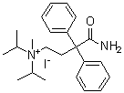 CAS # 71-81-8, Isopropamide iodide, 2,2-Diphenyl-4-diisopropylaminobutyramide methiodide, 5579 MD, Darbid, Dipramid, Dipramide, Isamid