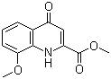 structure of CAS# 7101-90-8, 4-羟基-8-甲氧基喹啉-2-甲酸甲酯