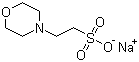 CAS # 71119-23-8, MES sodium salt, Sodium 4-morpholin-1-ylethylsulphonate, 4-Morpholineethanesulfonic acid sodium salt, 2-(N-Morpholino)ethanesulfonic acid sodium salt